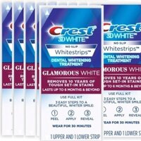 Miếng dán Crest 3D whitestrips Glamorous/ Professional Efects/ supreme Flexfit 10 miếng