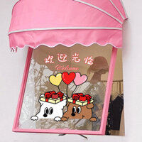 Miếng Dán Cửa Kính Hoạt Hình Dễ Thương Chó Con Họa Tiết Cửa Sổ Đề Can Trang Trí Cửa Hàng Miếng Dán Dán Dán Tĩnh Điện Không Keo Dán Chân Không Dán