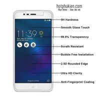 Miếng dán cường lực cho Asus Zenfone 3 Max (ZC520TL 5.2 inch) hiệu HBO độ cứng 9H