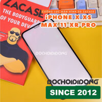 Miếng dán cường lực màn hình iPhone X XS Max 11 XR Pro Zacase 3D