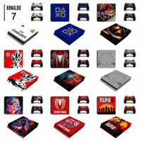 Miếng Dán Da 100 Màu Tương Thích Với Sony Playstation 4 Slim Vinyl Decal Full Set Bọc Phim Bảo Vệ Cho PS4 Slim Console & 2 Bộ Điều Khiển Dualshock