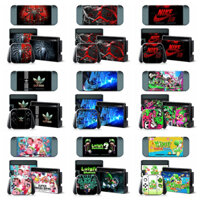 Miếng Dán Da 50 Hoa Tương Thích Với Nintendo Switch Vinyl Decal Full Set Bọc Phim Bảo Vệ Cho NS Console & Joy-Con Bộ Điều Khiển & Dock