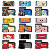 Miếng Dán Da 50 Màu Tương Thích Với Nintendo Switch Vinyl Decal Full Set Bọc Phim Bảo Vệ Cho NS Console & Joy-Con Bộ Điều Khiển & Dock