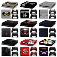 Miếng Dán Da 70 Màu Tương Thích Với Sony Playstation 4 Fat Vinyl Decal Trọn Bộ Bọc Phim Bảo Vệ Cho PS4 Fat Console & 2 Bộ Điều Khiển Dualshock