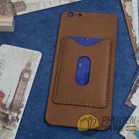 Miếng dán da iPhone 6 Plus / 6s Plus da Nappa có ngăn đựng thẻ