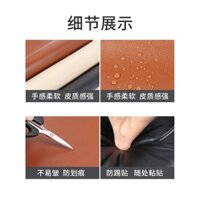 Miếng dán đệm ghế ô tô bằng da tự dính sửa chữa điện màu nâu đen be nhãn sofa chống thấm nước, mài mòn, mở rộng lỗ bịt k