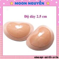 Miếng dán độn tim silicon siêu nâng ngực - 1 cặp - Da