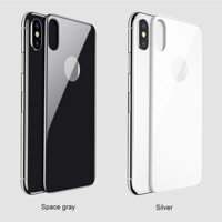 Miếng dán Full kính cường lực mặt sau 4D cho iphone X chính hãng Baseus