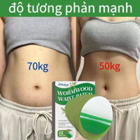 Miếng dán giảm béo miếng dán bụng giảm mỡ Detox Slim Patch Wormwood Eo Dán Giảm Béo béo đốt mỡ