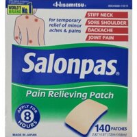 Miếng dán giảm đau Salonpas 140 miếng (Hàng xách tay) - Exp: 09/2025