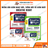 Miếng dán giảm nghẹt mũi, thông mũi và giảm ngáy BREATHE RIGHT