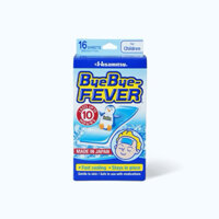 Miếng dán giảm sốt, hạ nhiệt nhanh Hisamitsu Bye Bye Fever 1 hộp gồm 16 miếng (2 miếng/gói)