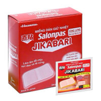 Miếng dán giữ nhiệt Salonpas Jikabari: Giảm đau bụng kinh, giữ ấm cơ thể khi lạnh