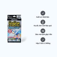 Miếng dán hạ sốt BYE BYE - FEVER Super Cool giúp làm mát lạnh nhanh, kéo dài 10 giờ (6 miếng)