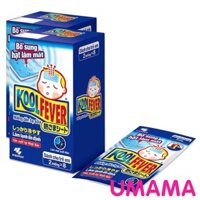 Miếng dán hạ sốt Koolfever cho bé, người lớn, hỗ trợ giảm sốt nhanh hiệu quả - Hàng Nhật nhập khẩu [16 MIẾNG]