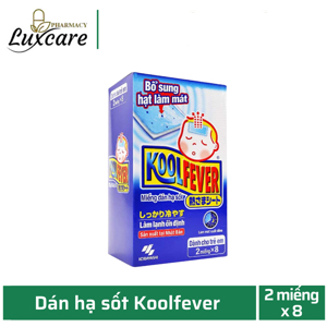 Miếng dán hạ sốt Koolfever nhật bản -1 hộp 8 gói