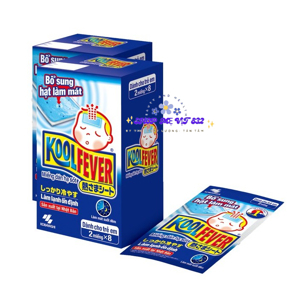 Miếng dán hạ sốt Koolfever nhật bản -1 hộp 8 gói