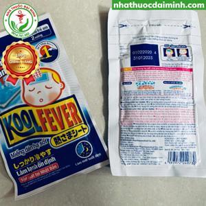 Miếng dán hạ sốt Koolfever nhật bản -1 hộp 8 gói