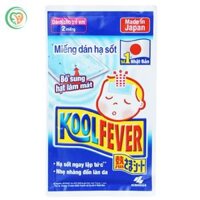 Miếng dán hạ sốt Koolfever (Hộp 8 gói x 2 miếng)
