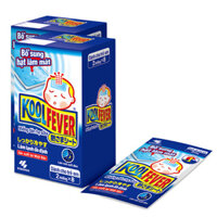 Miếng dán hạ sốt Koolfever, giúp hạ nhiệt độ trên da