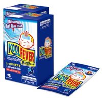 Miếng dán hạ sốt Koolfever Hisamitsu ( Hộp 8 túi x 02 miếng )