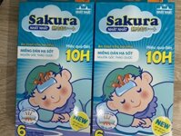Miếng dán hạ sốt Sakura (6 miếng)