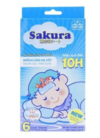 Miếng dán hạ sốt Sakura Tanaphar – Hiệu quả đến 10h (Hộp 3 gói)