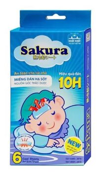 Miếng dán hạ sốt Sakura Tanaphar hạ nhiệt, hạ sốt, giảm đau (3 gói)