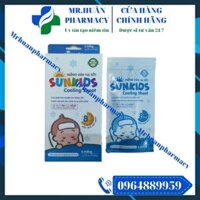 Miếng dán hạ sốt Sunkids Cooling Sheet (Hộp 6 miếng) – Giúp hạ nhiệt, làm mát khi bị nóng, sốt