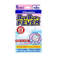 Miếng dán hạ sốt trẻ em Hisamitsu Bye Bye-Fever (6 miếng/hộp)