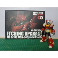 Miếng dán kim loại Decal metal Etching Upgrade cho MG Sazabi ver.ka / GM sniper