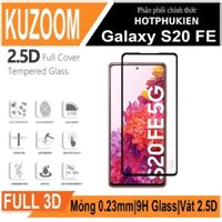 Miếng dán kính cường lực 3D cho Samsung Galaxy S20 FE hiệu Kuzoom Protective Glass