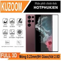 Miếng dán kính cường lực 3D cho Samsung Galaxy S22 / S22 Ultra / S22 Plus / S22+ hiệu Kuzoom Protective Glass