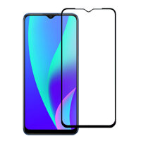 Miếng Dán Kính Cường Lực Bảo Vệ Tối Ưu Màn Hình Điện Thoại REALME C15REALME C11 - Màu Đen - Full Màn Hình - Hàng