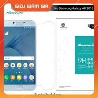 Miếng dán kính cường lực cao cấp cho Samsung Galaxy A8 2016 chính hãng Nillkin độ cứng 9H (Tặng kèm miếng dán mặt lưng)