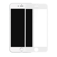 Miếng dán kính cường lực cho iPhone 6 Plus  6s Plus hiệu ANANK 3D mỏng 0.2mm mặt kính AGGC Nhật Bản Trắng - Hàng chính hãng