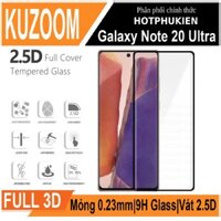 Miếng dán kính cường lực cho Samsung Galaxy Note 20 Ultra full màn hình 3D hiệu Kuzoom Protective Glass mỏng 0.3mm, vát cạnh 2.5D, độ cứng 9H, viền cứng mỏng - Hàng nhập khẩu