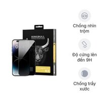 Miếng dán kính cường lực chống nhìn trộm iPhone 15 Pro Mipow
