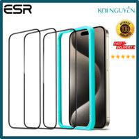 Miếng Dán Kính Cường Lực Kèm Khung Dán ESR Tempered-Glass Screen Protector cho iphone 16/ 16 plus/ 16 pro/ 16 promax