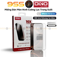 Miếng Dán Kính Cường Lực Trong Suốt Dino by Bagi iPhone 16 Pro Max / 16 Pro / 16 Plus / 16, Dino Extreme 10X
