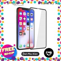 Miếng dán kính cường lực iPhone X / iPhone Xs hiệu Mipow KingBull (Vát kim cương, mỏng 0.23mm, chống nổ, bảo vệ mặt)