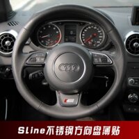 Miếng Dán Logo Bằng Inox Trang Trí Vô Lăng Xe Hơi Audi A4 Q5