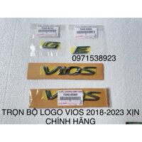 MIẾNG DÁN LOGO CHỮ VIOS E G DÁN XE TOYOTA VIOS YARIS 2018-2023 XỊN CHÍNH HÃNG 75444-0D700 75444-0D690 75442-0D400
