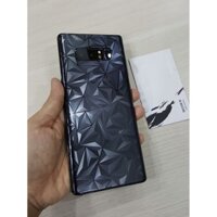 Miếng dán mặt lưng Samsung Note 8 3D kim cương chống trầy, không bám vân tay