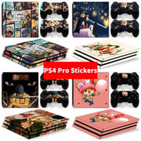 Miếng dán máy chơi game Qiao Ba phim hoạt hình One Piece cho Sony Ps4 Pro miếng dán máy chơi game sáng tạo chống sẹo tay cầm máy chủ đề can da cơ thể