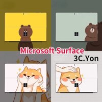 Miếng dán Máy Tính Bảng In Hình Chó Shiba Inu Với 4 Cạnh Phim HD Cho Microsoft Surface Go 3 Go 2 Surface Pro 9 8 7 6 5 4 3 2 X RT