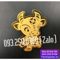 Miếng Dán Mèo Thần Tài May Mắn Cho Tết Quý Mão 2023 , Miềng dán điện thoại thần tài siêu cute , Lì Xì Tết, hàng nhập khẩu - Miếng dán CON TRÂU