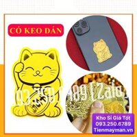 Miếng Dán Mèo Thần Tài May Mắn Cho Tết Quý Mão 2023 , Miềng dán điện thoại thần tài siêu cute , Lì Xì Tết, hàng nhập khẩu - Miếng dán CON MÈO