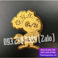 Miếng Dán Mèo Thần Tài May Mắn Cho Tết Quý Mão 2023 , Miềng dán điện thoại thần tài siêu cute , Lì Xì Tết, hàng nhập khẩu - Miếng dán CON GÀ