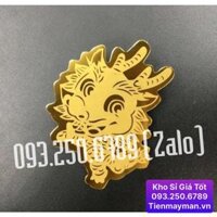 Miếng Dán Mèo Thần Tài May Mắn Cho Tết Quý Mão 2023 , Miềng dán điện thoại thần tài siêu cute , Lì Xì Tết, hàng nhập khẩu - Miếng dán CON RỒNG
